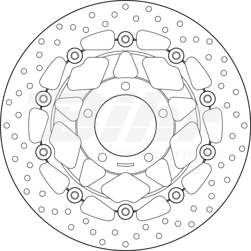 TRIUMPH 1050 TIGER SE 10' - 13' DISCO FLOTANTE DELANTERO BREMBO TRIUMPH 1050 TIGER SE 10' - 13' DISCO FLOTANTE DELANTERO BREMBO